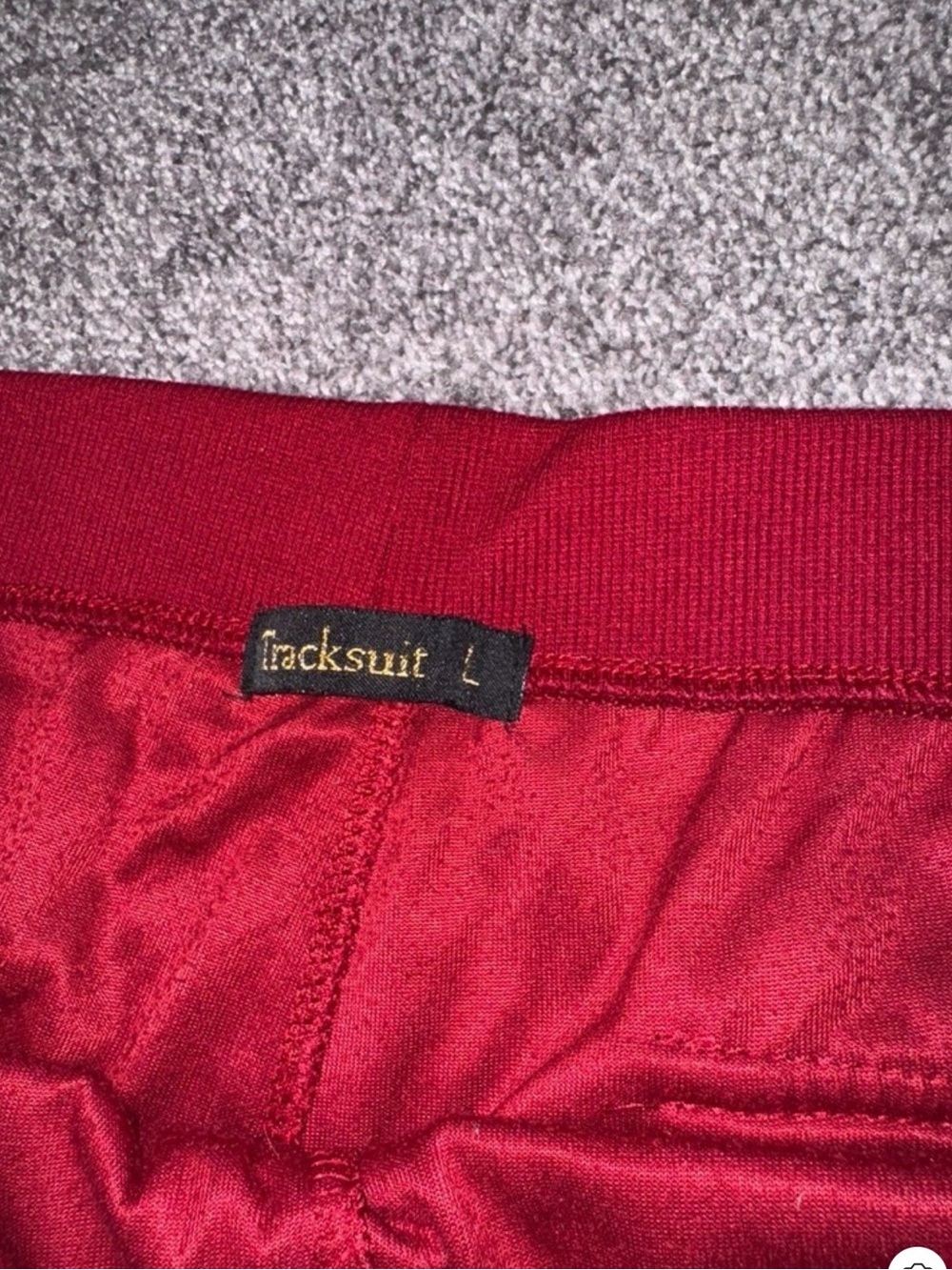 TRACKSUIT Red Velour Zip Hoodie & Drawstring Sweatpants Soft Lux Chic Streetwear - Picture 8 of 14